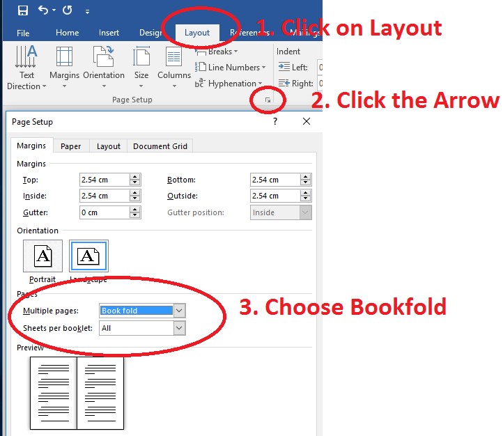 print a booklet in word for mac 2016